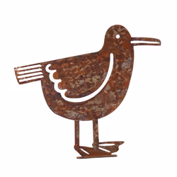 Rusty Metal Seagull Garden Fence Decor Bird Country Yard Art Signs