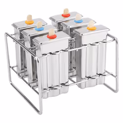 Ice Cream Mold Popsicle Mold Ice Cream DIY Fruit 6 Ice Tray Mold