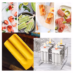 Ice Cream Mold Popsicle Mold Ice Cream DIY Fruit 6 Ice Tray Mold