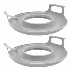 2 Pack Microwave Bowl Holder with Handles - Microwave Cool Plate