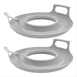 2 Pack Microwave Bowl Holder with Handles - Microwave Cool Plate