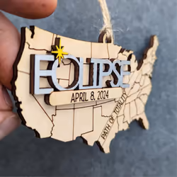 Solar Eclipse Decorations, Total Solar Eclipse Souvenirs, 3 Pieces