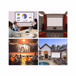 Projector Screen for Home Theater White Foldable Anti- (72Inch)