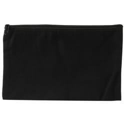 10Pcs Canvas Zipper Makeup Bags for Travel DIY Craft School, Black