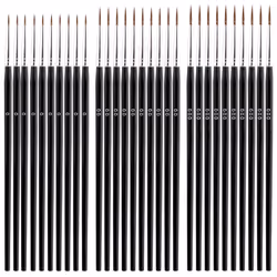 60pcs Detail Paint Brushes, Fine Tip Paint Brush with 3Sizes 0 00 000