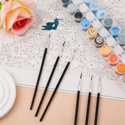 60pcs Detail Paint Brushes, Fine Tip Paint Brush with 3Sizes 0 00 000