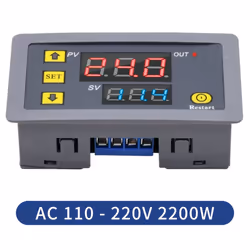 Digital Time Delay Relay LED Display Cycle Control AC110-220V