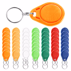50Pcs UID 13.56MHz Block 0 Sector Writable IC Card Keyfobs Key Tags