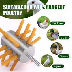 Chicken Plucker Drill Attachment Stainless Steel 18-Fingers