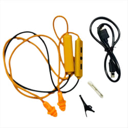 Ear Plugs Bluetooth Earphone for Work, Noise Suppression, Orange