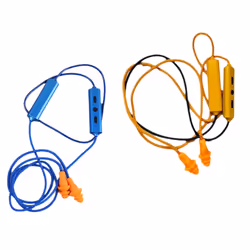 Ear Plugs Bluetooth Earphone for Work, Noise Suppression, Orange