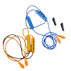 Ear Plugs Bluetooth Earphone for Work, Noise Suppression, Orange