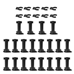 20Pcs Furniture Feet Adjustable Cupboard Foot Leg Unit Cabinet Legs