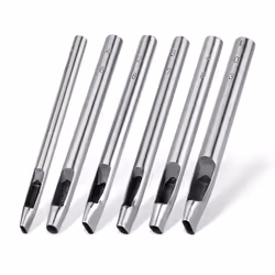 6 Sizes Oval Hole Punch for Leather 6mm-10mm for Leather Crafting