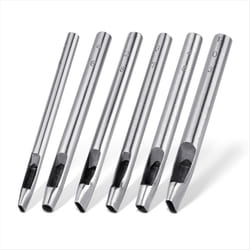 6 Sizes Oval Hole Punch for Leather 6mm-10mm for Leather Crafting