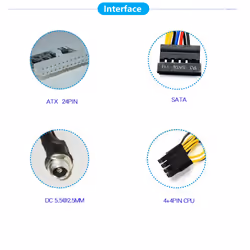 300W 12V DC5.5X2.5MM Input 24Pin MINI ITX DC ATX PC Power Supply
