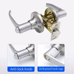 Door Handle Lock Entry Sliding Home Use for Bedroom Indoor Household