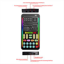 I9 Voice Changer Full Kit Ultra-Thin Portable Live Sound Card