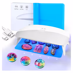 Resin UV Lamp, 48W Fast Curing UV/LED Resin Lamp for UV Resin Kit