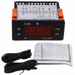 ETC-974 Digital Temperature Controller Alarm 220V Sensor