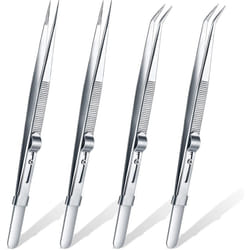 4 Pieces Precision Soldering Tweezer ESD Anti-Static Industrial
