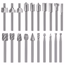 20Pc Router Carbide Engraving Bits for Router Bit Set 1/8 Inch
