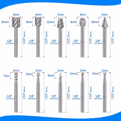 20Pc Router Carbide Engraving Bits for Router Bit Set 1/8 Inch