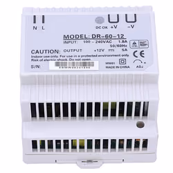 Din rail power supply 60w 12V ac dc converter power supply 12v 60w