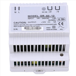 Din rail power supply 60w 12V ac dc converter power supply 12v 60w