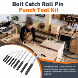 9-Piece Set-Up Punch Round Punch Pieces Roll Pin Punch Set Tool