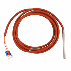 PT100 RTD Temperature Sensor 6mmx80mm Class B 2M Silicone Gel Coated