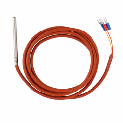 PT100 RTD Temperature Sensor 6mmx80mm Class B 2M Silicone Gel Coated