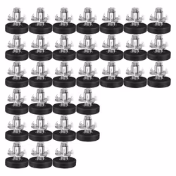 32 PCS M6 Thread Adjustable Furniture Levelers Screw in Chair Feet
