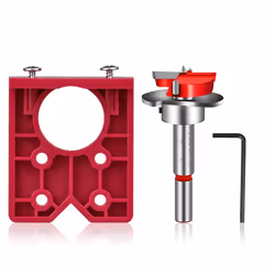 35mm Hinge Jig Drill Guide Set with Bit Positioner for Furniture Wood