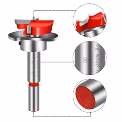35mm Hinge Jig Drill Guide Set with Bit Positioner for Furniture Wood