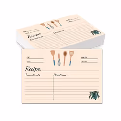 4X6Inch 100 Sheet Recipe Cards for Mom, Sister, Daughter, Friend Gift