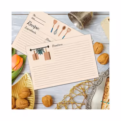 4X6Inch 100 Sheet Recipe Cards for Mom, Sister, Daughter, Friend Gift