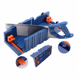 Clamping Miter Saw Box Wood Gypsum Oblique Angle Cutting Tool S