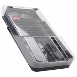 the Battery Storage Case,Organizer with Hinged Clear Cover, Black