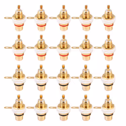 20Pcs Gold Plated Terminal Jack Plug for Amplifier Speaker