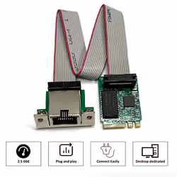 M.2 A+E KEY 2.5G Ethernet LAN Card RTL8125B M.2 Ethernet Network Card