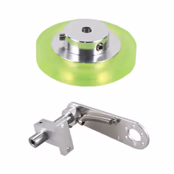200mm Aluminum Polyurethane Industrial Encoder Wheel Measuring Wheel