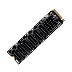 M.2 NVME PCI-E PCIE X4 X8 X16 to 6 Port 3.0 SATA Adapter Card Riser