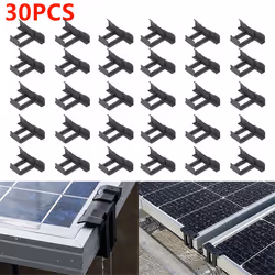 30Pcs Solar Panel Frames Water Drained Clip Thickness 30mm Tool