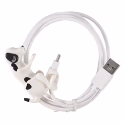 For Type-C Fast Charger Cable Humping Dog 1.2M Charging Cable White