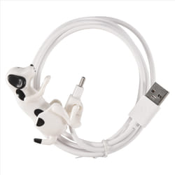 For Type-C Fast Charger Cable Humping Dog 1.2M Charging Cable White