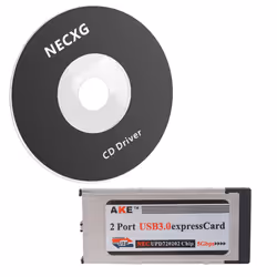 2 Port USB 3.0 Express Card 34mm Slot Express Card PCMCIA Adapter