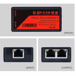 2 Port POE Extender 100Mbps with IEEE 802.3Af Standard
