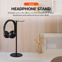 Aluminum Double Headphone Stand for Desk PC Gaming Headsets Holder