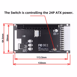 4X Oculink SFF-8612/1 to PCIE PCI-Express 16X Adapter for Mainboard